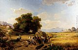 Famous Harvest Paintings - The Last Day Of The Harvest